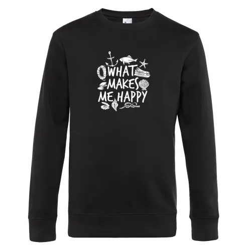 Ostsee Make Happy - Anker Moin Fisch Outfit Küste Sweat Männer King Crew Neck