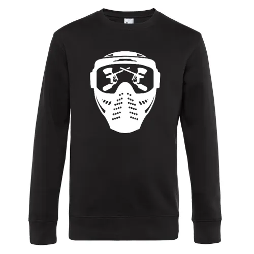 Paintball Maske mit Waffe Männer Sweat