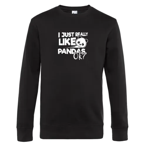 Panda Liebe über Alles Männer Sweat Panda Liebe über Alles Sweat