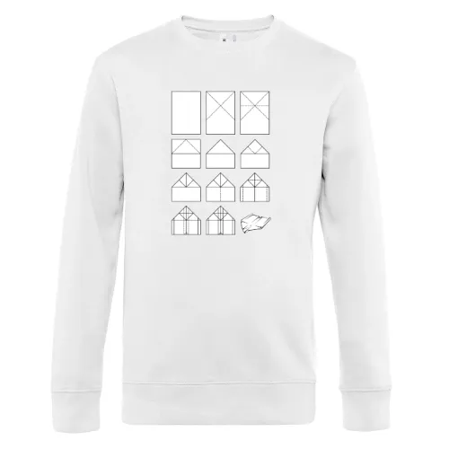 Papierflieger Faltanleitung Sweat