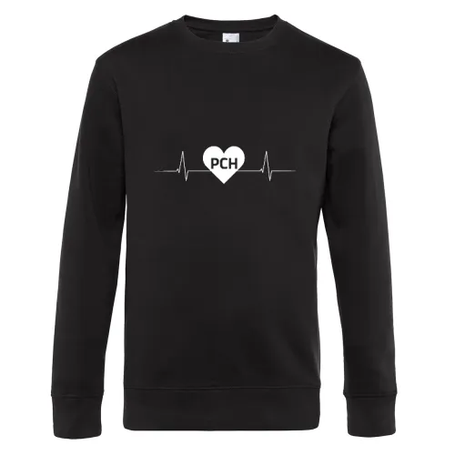 Parchim PCH Nummernschild Herzschlag Sweat Männer King Crew Neck