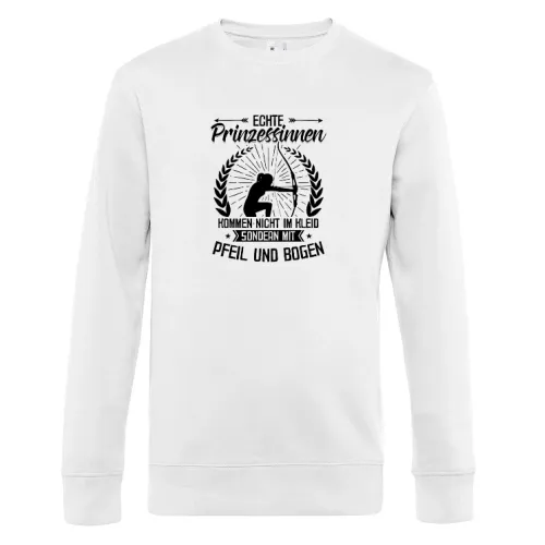 Pfeil Bogen Bogenschießen Bogenschütze Prinzessin Sweat Männer King Crew Neck
