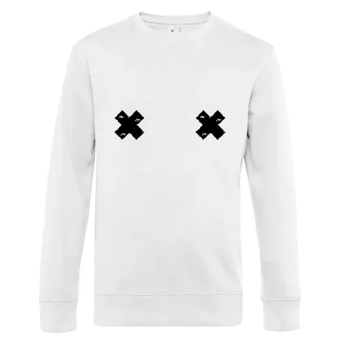 Pflaster auf Brust Sweat Männer King Crew Neck