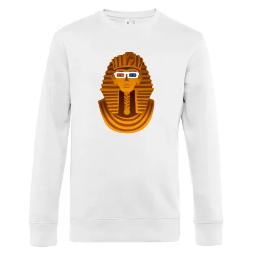 Pharao mit 3D Brille Sweat Männer King Crew Neck