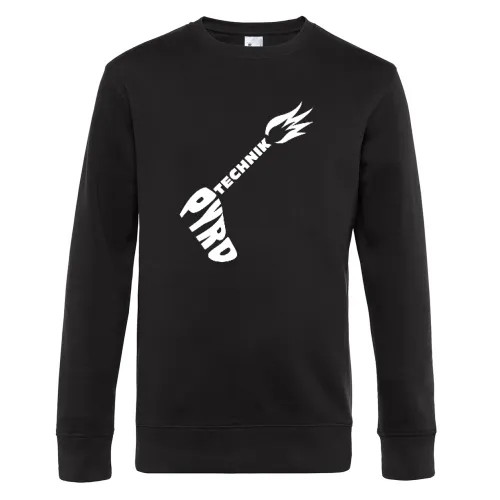 Pyrotechnikhand in Schrift Männer Sweat