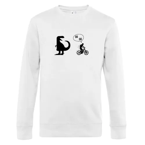 Radfahrer Dino TRex Motivation Mountainbiker Sweat Männer King Crew Neck