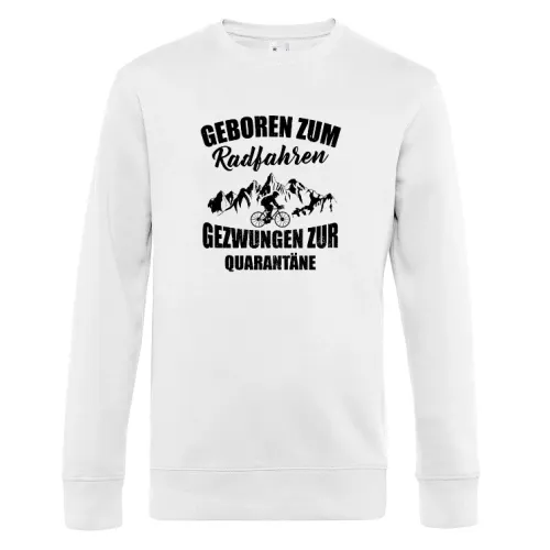 Radfahrer Fahrrad Quarantäne Fahrradfahrer Motiv Sweat Männer King Crew Neck