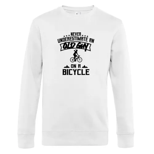 Radfahrer Fahrrad Rentner Bike Old Guy Spruch Sweat Männer King Crew Neck
