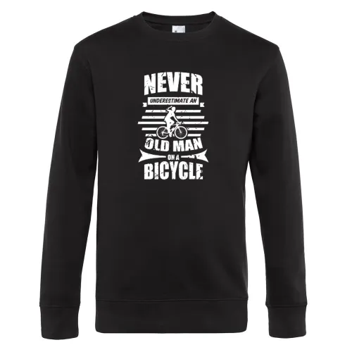 Radfahrer Fahrrad Rentner Bike Old Guy Spruch Sweat Männer King Crew Neck
