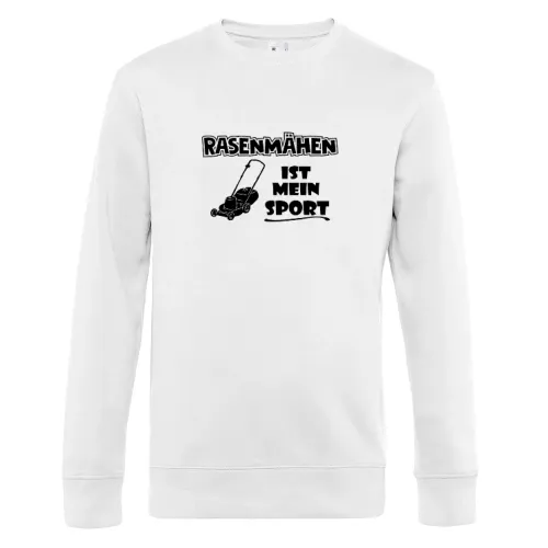 Rasenmähen ist mein Sport Rasenmäher Gartenarbeit Sweat Männer King Crew Neck