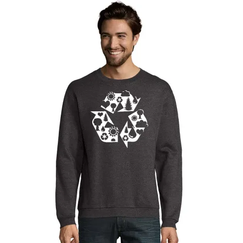 Recycling Sweat Männer Spider