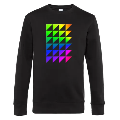 Regenbogendreiecke Sweat Männer King Crew Neck