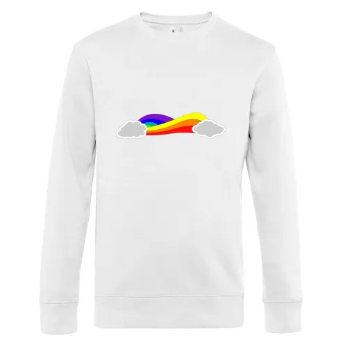 Regenbogenwolken Band Sweat Männer King Crew Neck