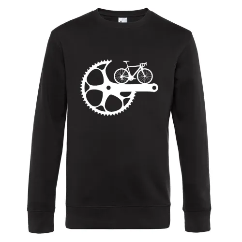 Rennrad Fahrrad Kurbel Fahrradfahren Radfahrer Sweat Männer King Crew Neck
