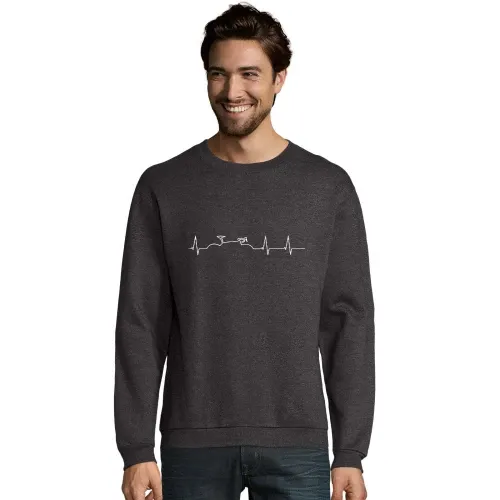 Rennrad Herzschlag Männer Sweat