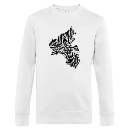 Rheinland-Pfalz Fingerabdruck Sweat Männer King Crew Neck