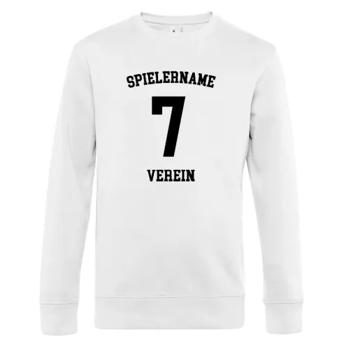 Rückennummer mit Namen Sweat Männer King Crew Neck