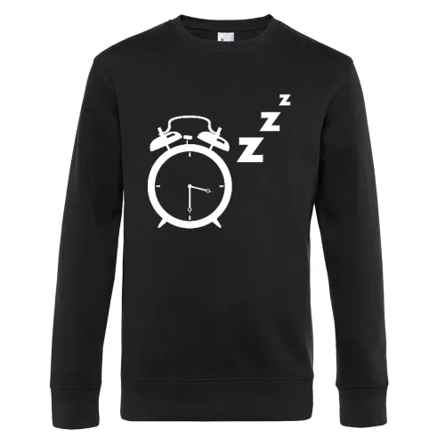 schlafender Wecker Sweat Männer King Crew Neck