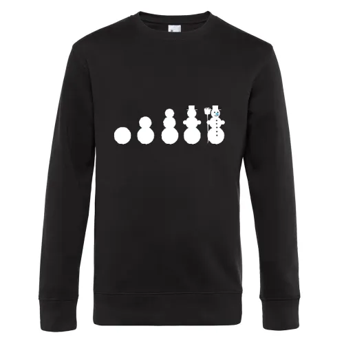 Schneemann Evolution aufbau Sweat Männer King Crew Neck
