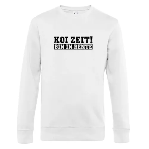 Schwäbisch Rente Schwaben Ruhestand Koi Zeit Motiv Sweat Männer King Crew Neck