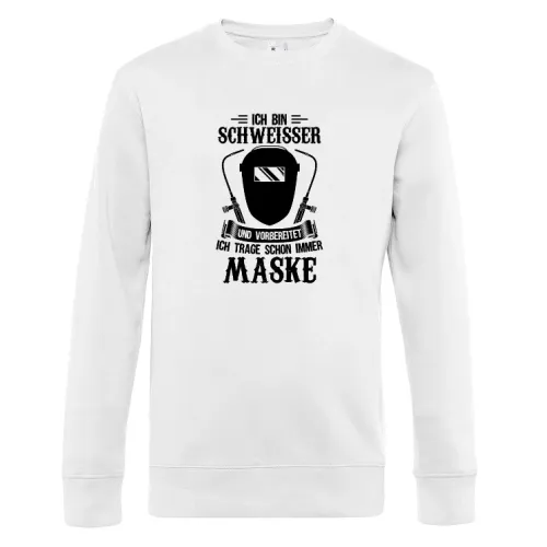 Schweißer tragen immer Maske - Schweißermaske Sweat Männer King Crew Neck