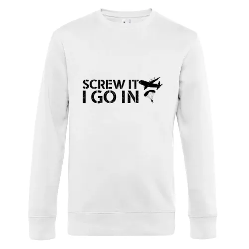 Screw It I Go In Fallschirmjäger Bundeswehr Falli Sweat Männer King Crew Neck