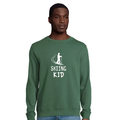 Skiing Kid Männer Sweat