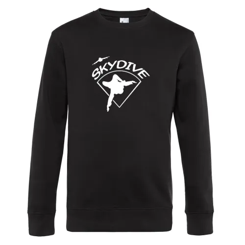 Skydive Fallschirmspringer im freien Fall Sweat Männer King Crew Neck