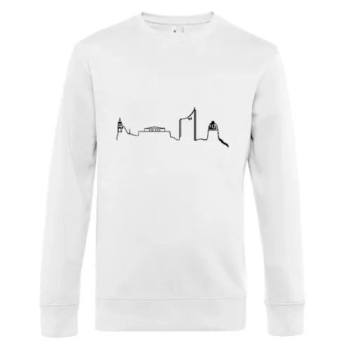 Skyline von Leipzig Sweat Männer King Crew Neck