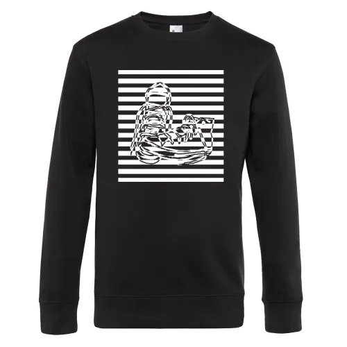 Sneaker gestreift Sweat Männer King Crew Neck