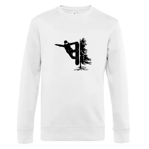Snowboarder Off Piste Baum Snowboarden Boarder Männer Sweat Snowboarder Off Piste Baum Snowboarden Boarder Sweat