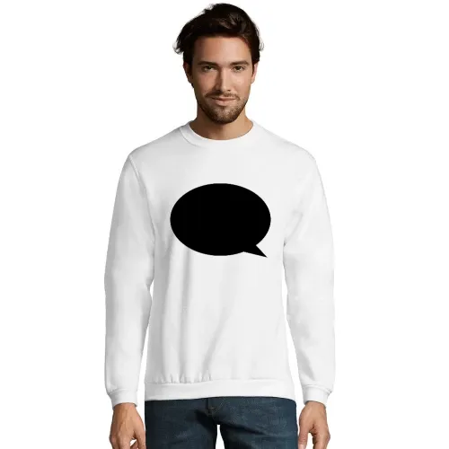 Sprechblase Männer Sweat