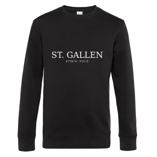 St. Gallen Koordinaten Sweat Männer King Crew Neck