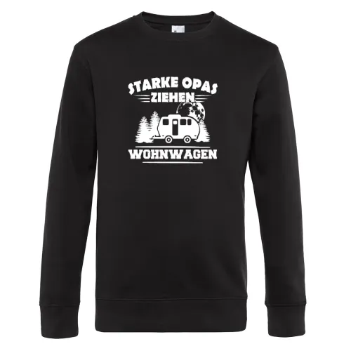 Starker Opa Wohnwagen Camping Großvater Geschenk Sweat Männer King Crew Neck