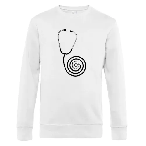 Stethoskop Spirale Sweat Männer King Crew Neck