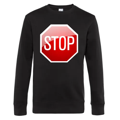 Stopschild Sweat Männer King Crew Neck