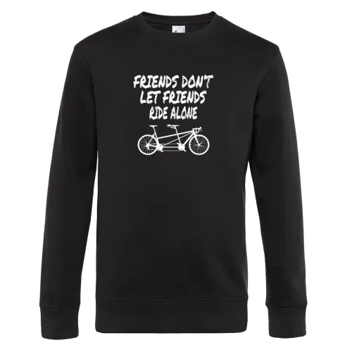 Tandem Fahrrad Biker Freundschaft Sweat Männer King Crew Neck