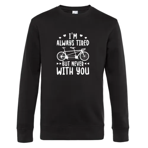 Tandem Fahrrad Liebe Radfahrer Paar Spruch Sweat Männer King Crew Neck