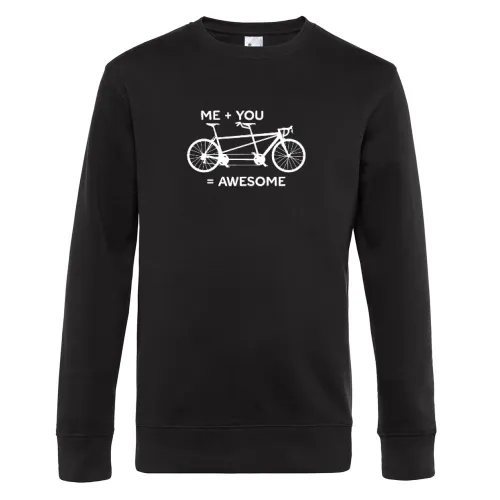 Tandem Fahrrad Me You Awesome Radfahrer Sozius Sweat