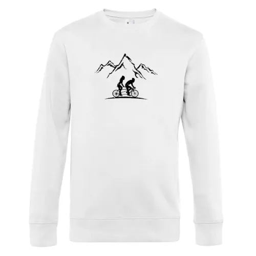 Tandem Fahrrad Tour in den Bergen Sweat Männer King Crew Neck