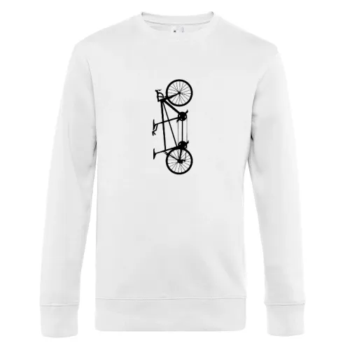 Tandem Fahrrad vertikal hochkant Sweat Männer King Crew Neck