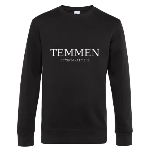 Temmen Koordinaten Sweat Männer King Crew Neck