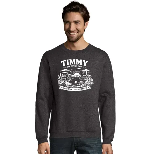 Timmy der Ostsee Wal Männer Sweat
