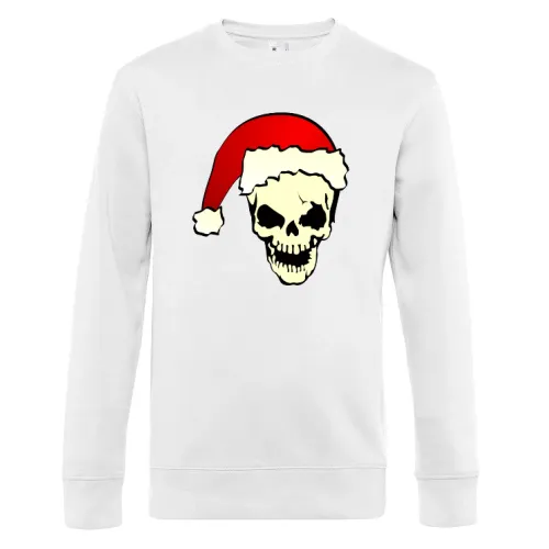 Totenkopf mit Weihnachtsmütze Sweat