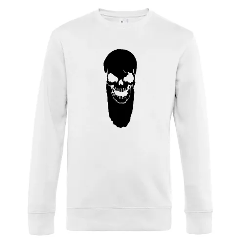 Totenschädel mit Bart Männer Sweat Totenschädel mit Bart Sweat