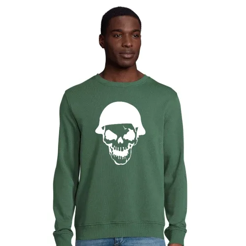 Totenschädel mit Chopperhelm Sweat Männer Comet Bio