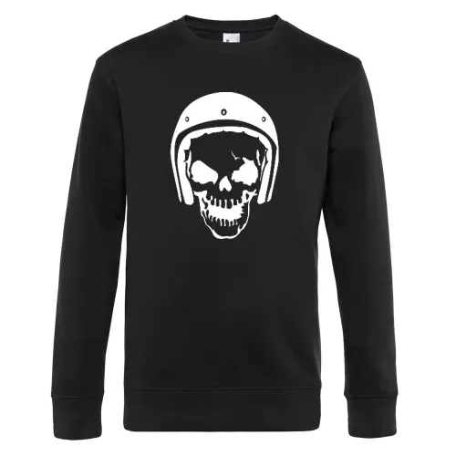 Totenschädel mit Rollerhelm Sweat