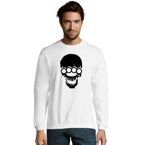 Totenschädel mit Schlagring Sweat Männer Spider