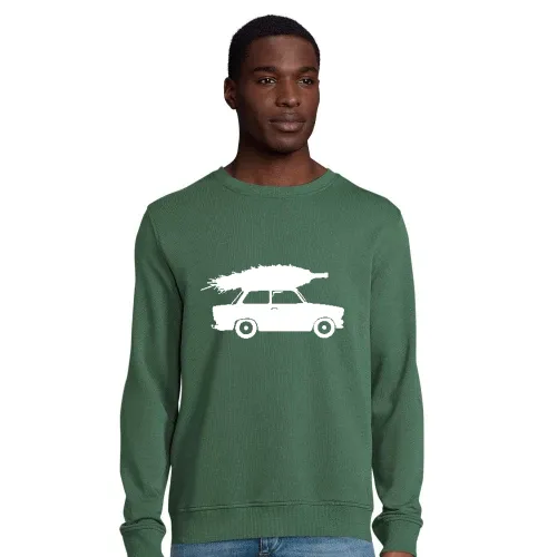 Trabant mit Weihnachtsbaum Sweat Männer Comet Bio
