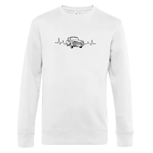 Trabi Herzschlag - DDR Fahrzeug Ossi Pappe Puls Männer Sweat